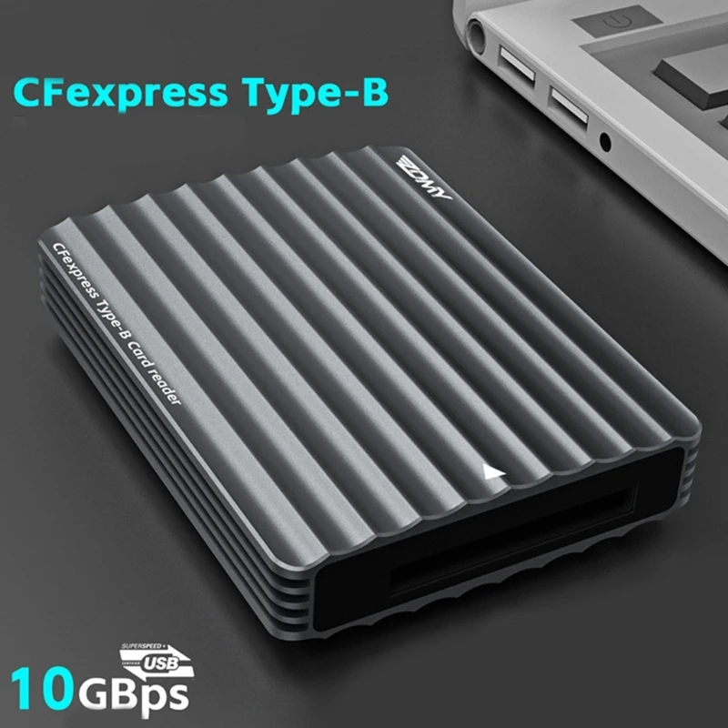 CFexpress TypBe 카드 리더기, USB3.1 Gen2(10Gbps) 카드 리더기 알루미늄 Dropship