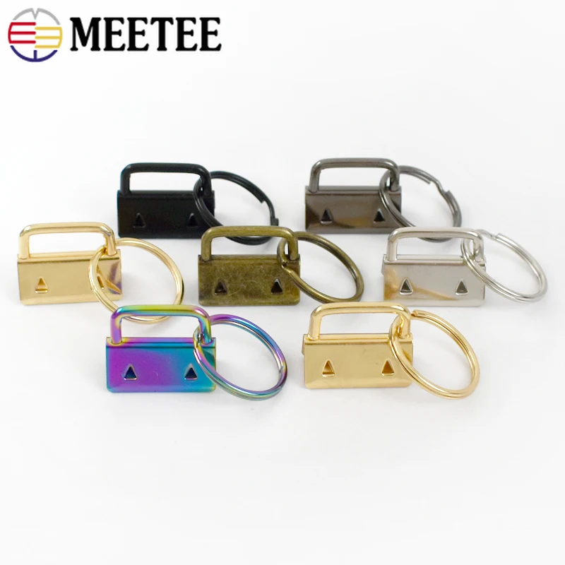 10Pcs 20/26/32mm Webbing Belt Metal Tail Clip Buckle Strap End Lock Clasp Wallet Keychain O Ring Buckles Stopper Hooks