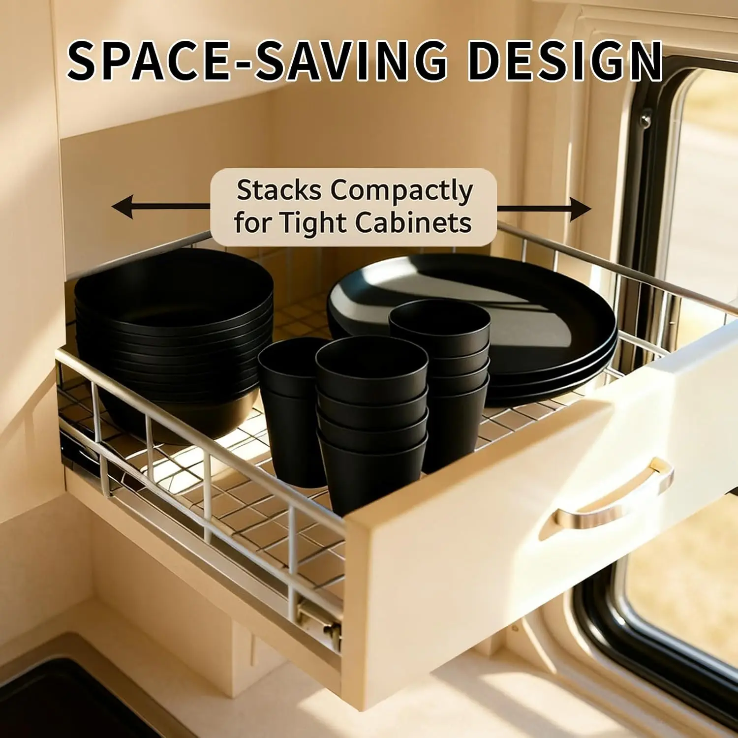 40-Piece Camping Dinnerware Set 4