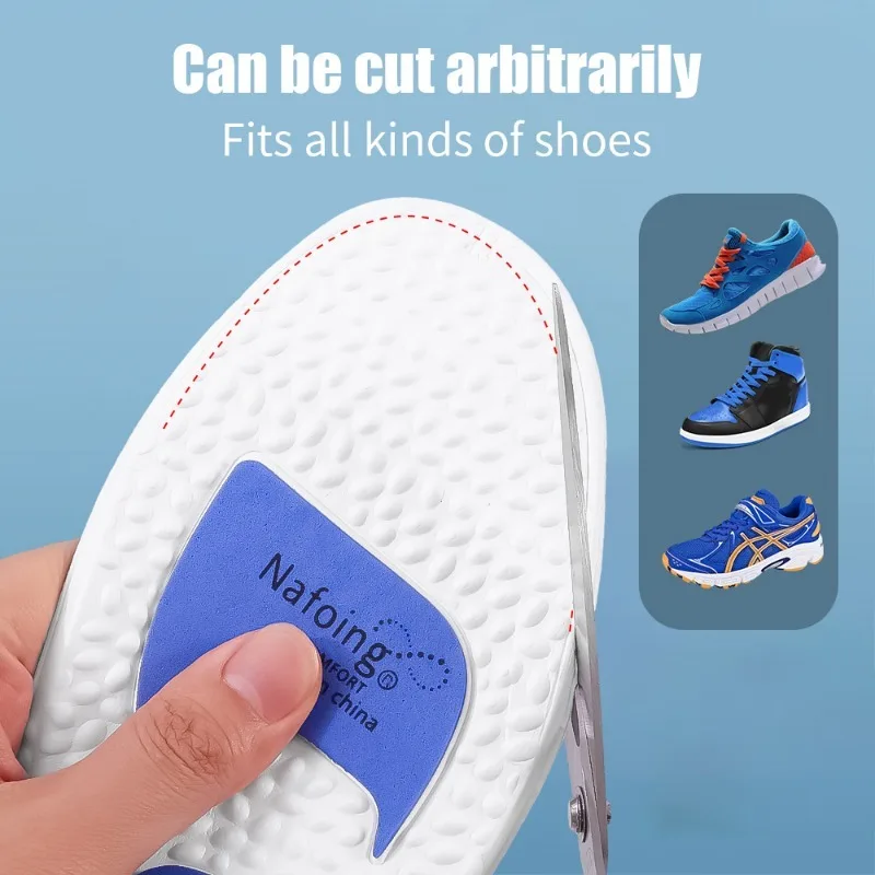 Shoe Insoles Orthopedic Insoles EVA Sports Shock Absorption Height Increase Arch Support 1Pair Men Women