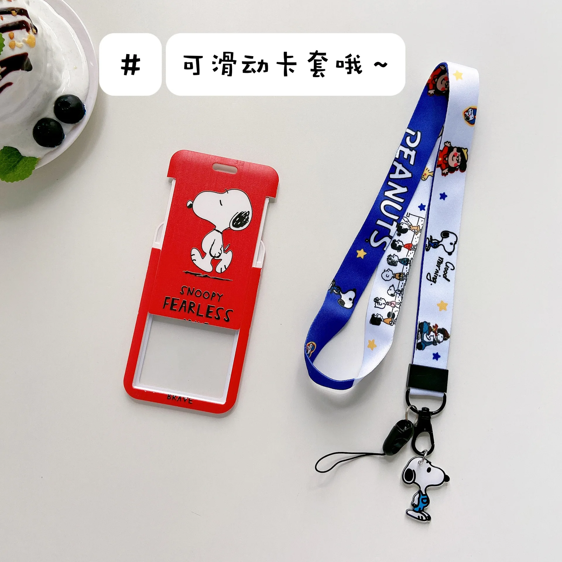 Id Card Holder Strap Snoopy, Card Holder Lanyards Snoopy