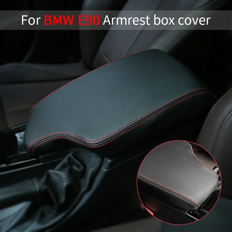 車のアームレストコンソールボックスカバー BMW E90