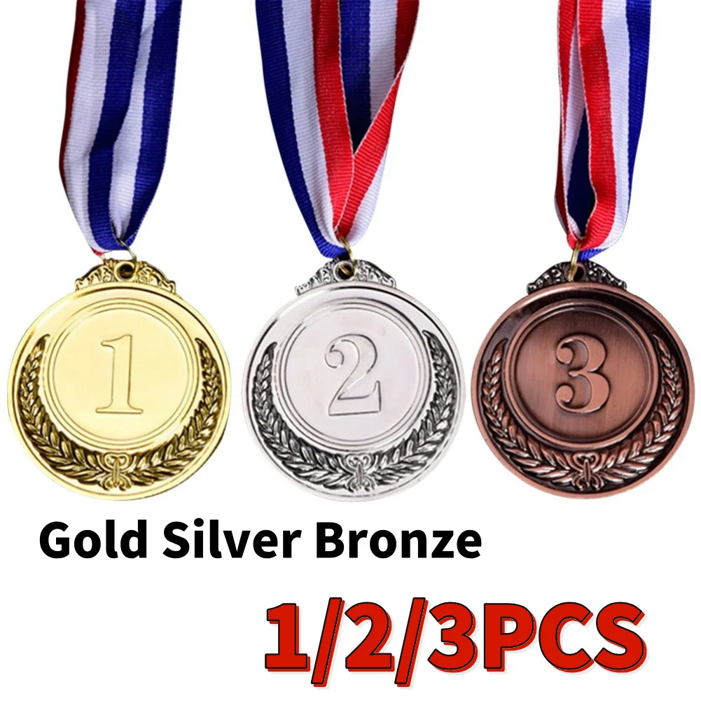 Winner Reward Medals Gold Silver Bronze for Souvenir Gift Outdoor Games Toy School Supplies