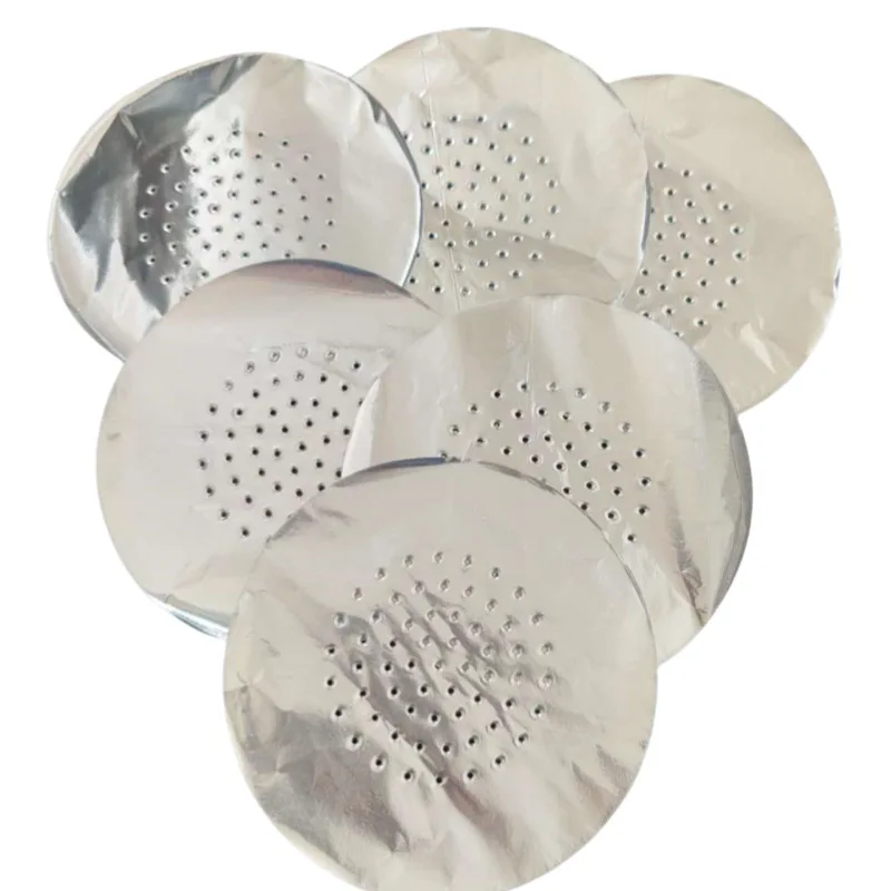 Hookah Accessories 50/100pcs Hookah Tinfoil 12cm Circular Perforated Tin Foil Arab Hookah Bowls