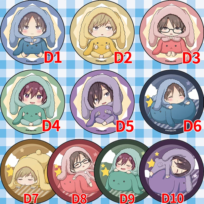 

Anime Badge 10pcs Play It Cool, Guys Cool Doji Danshi Mima Takayuki Igarashi Motoharu Pin Brooch Button
