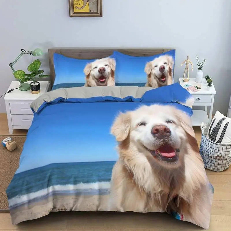 Cute Cat Set Copripiumino Aiuto Per Il Sonno Bedding Set Con Federe Duvet Cover Calore Per Dormire Biancheria Da Letto Pets Set Di Biancheria Da Letto King(220x240cm