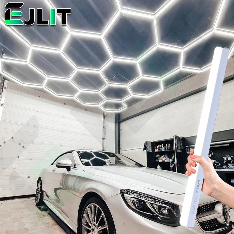 

Cutomized Honeycomb LED Car Detailing Ceiling Light Hexagon Garage Light for Showroom 4S Workshop Barber DIY Fun Dropshipping