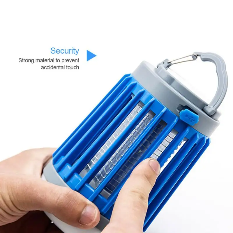 전기 모기 킬러 램프, UV 라이트, 버그 트랩, 태양 충전, USB 충전식, 여름 플라이 스와터, 모기 킬링 램프