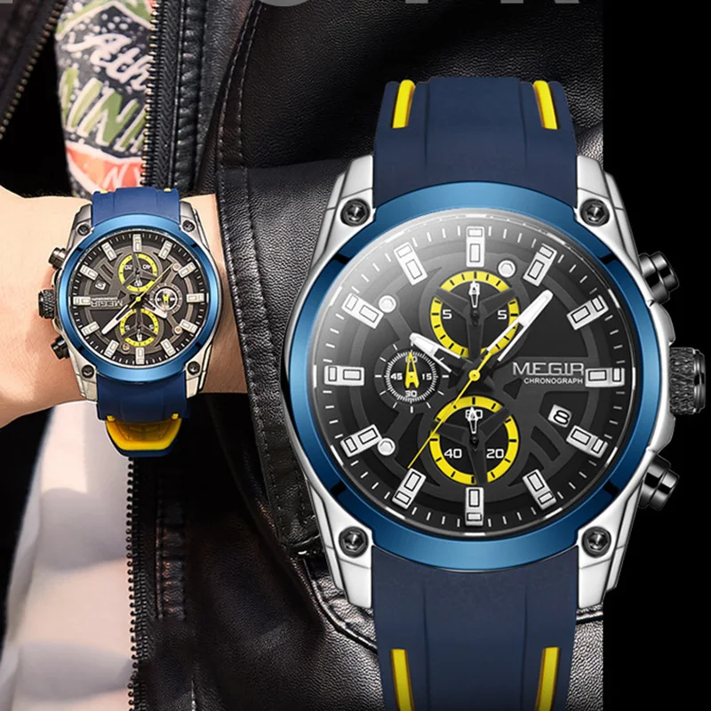 

New Brand Outdoor Sports Men's Quartz Watch Fashion Infantry Luminous Large Dial Hand Clock Trend Student Creative Wristwatch