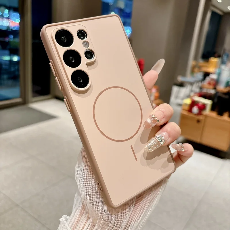 Magnetic TPU Phone Case with PC Cover Enhancement