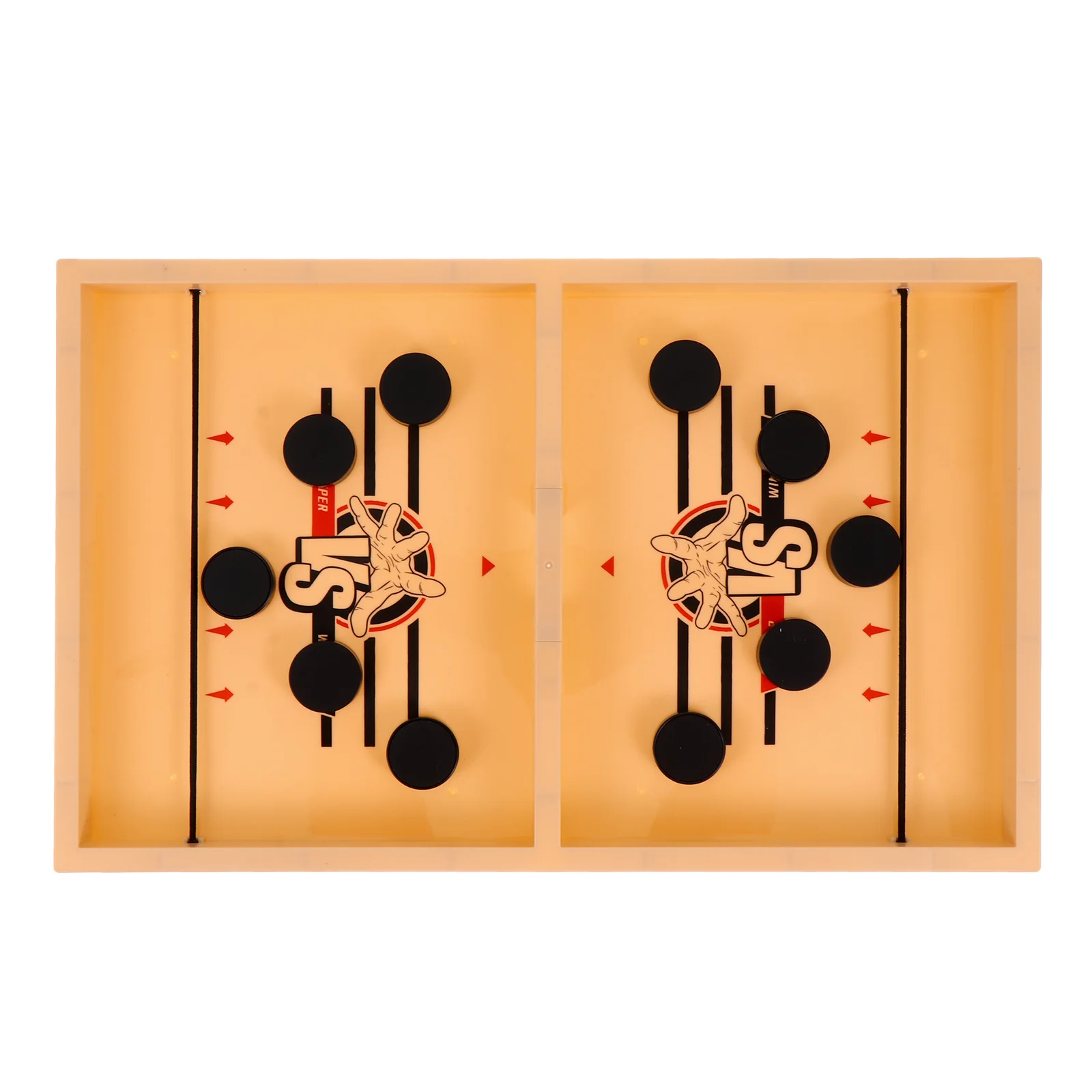 

1 Box Wooden Fast Sling Puck Game Kids Interactive Educational Plaything (Assorted Color)