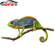

New for Green Chameleon Car Stickers Vinyl Decoration Waterproof Personality Window Trunk Decal VAN SUV 13cm X 6.7cm