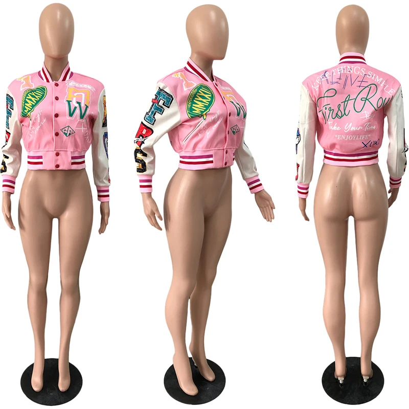 Рисунок 6 - Женская короткая куртка с буквенным принтом