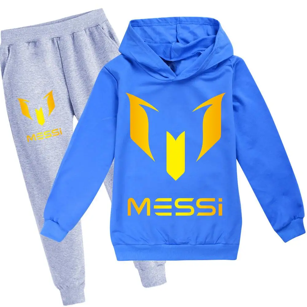 Conjunto Messi de Sudadera con Capucha y Pantalón para Niñas