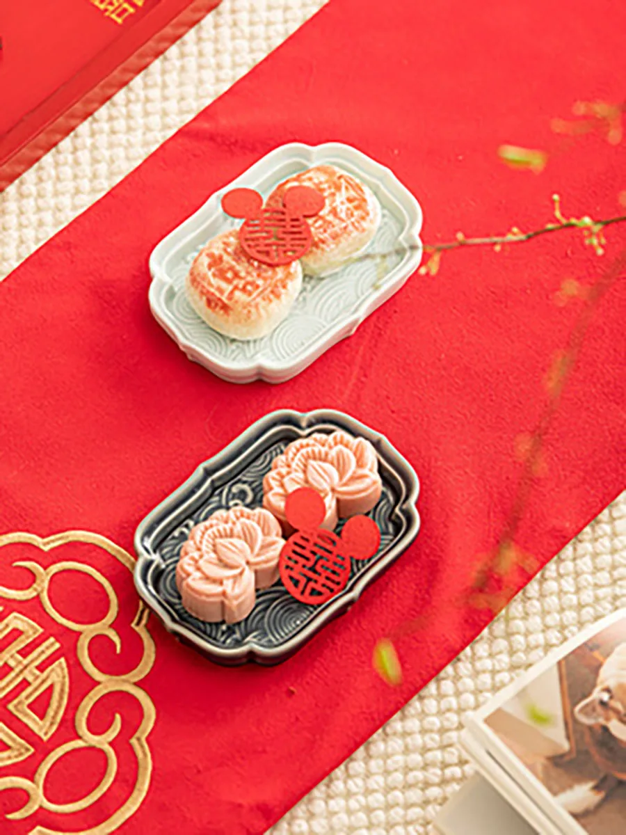 Creative Ceramic Fruit Dessert Tray, Home Snack Storage, Candy Dried Fruit Foods Dessert Tea Dish, Wedding Party Supply Gifts