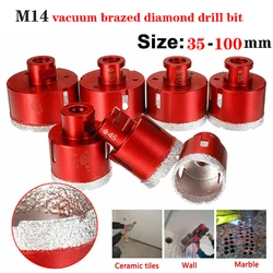 Mèche à diamant brasée sous vide, 35 à POPOLLE M14 Mm, pour la porcelaine, le marbre, le carrelage, 1 pièce, 100 
