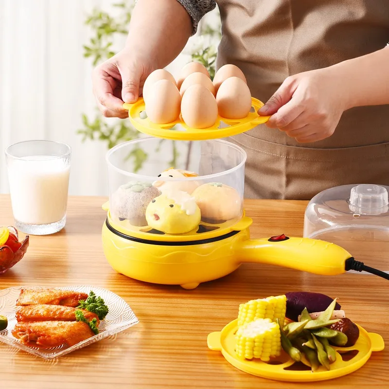 220V New Multifunctional Egg Boiler Electric Egg Steamer Cooking Breakfast Machine Double Layers Egg Cooker Mini Steamer 3