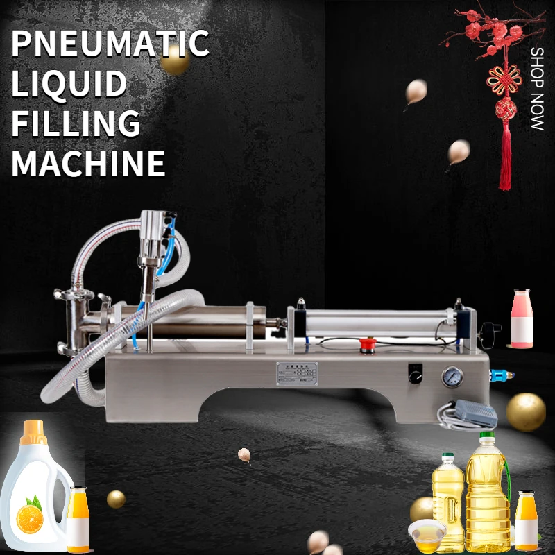 Pneumatic Piston Liquid Filler Shampoo Gel Hand Sanitizer Vinegar Coffee Oil Detergent Liquid Soap Filling Machine бессолевой шампунь coffee care strong fortifying shampoo 60814 300 мл