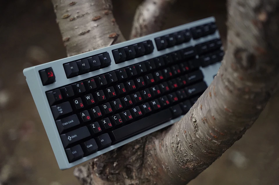 INKY X Domikey Cherry Amore Red ABS Doubleshot keycap for mx