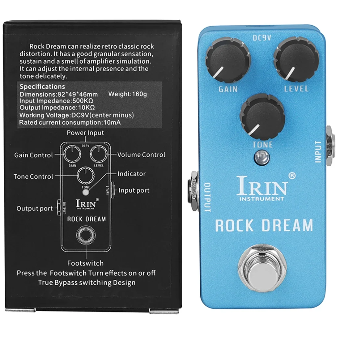 IRIN NEUE Guitarra Effekt Pedal Kompression Fuzz Overdrive Distortion Boost Bass True Bypass Pedale Elektrische Gitarre Zubehör – Detail 6