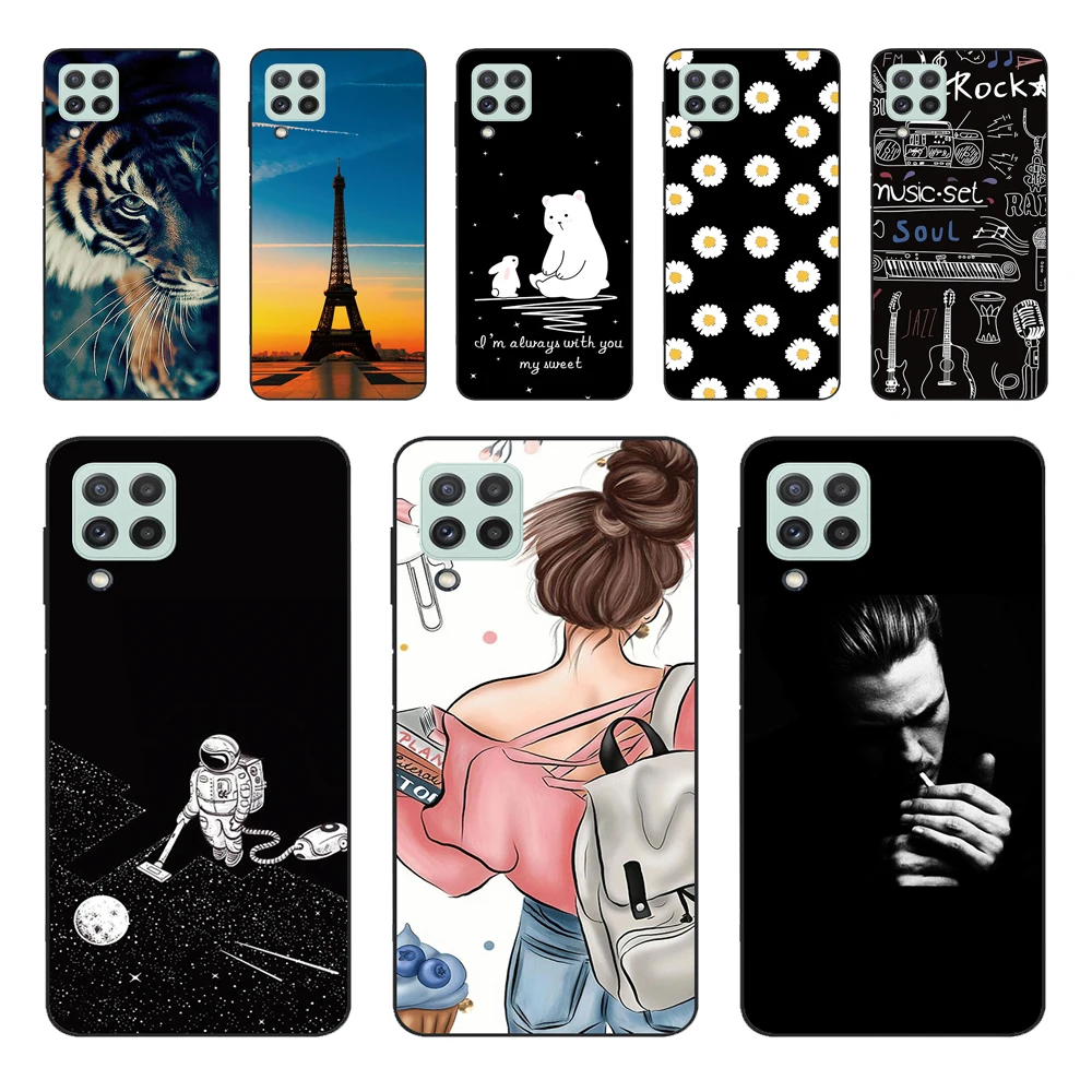 Per Samsung M32 Custodia In Silicone Cover Posteriore Custodia Per Samsung Galaxy M32 Custodie Per Galaxy M 32 M325 Sm-M325F Morbido Paraurti Funda