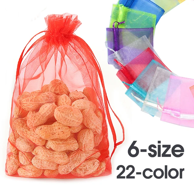50pcs 22-color Garden Fruit Protection Bag Pest Control Anti-Bird Bagging Strawberry Grape Apple Breathable Netting Mesh Pockets 1