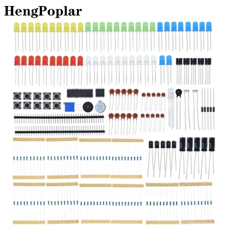 Nuovi Componenti Elettronici Starter Kit Di Base Per Arduino Uno Mega2560 Raspberry Pi Con Resistenza Condensatore Cicalino Led