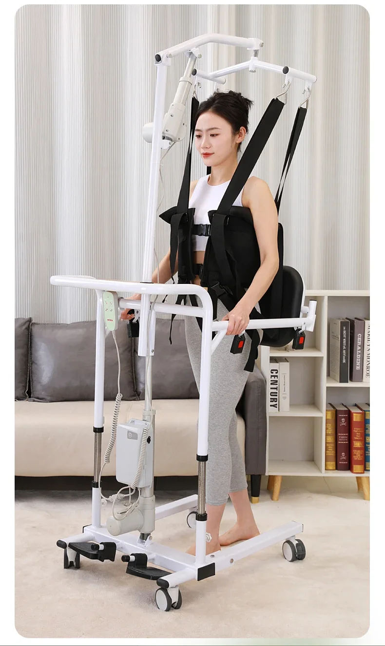 Electric Transfer Lift Easy Mobility Chair Elderly Upper Body Lifting Safety Harness Vest Metal Transfer Chair 6