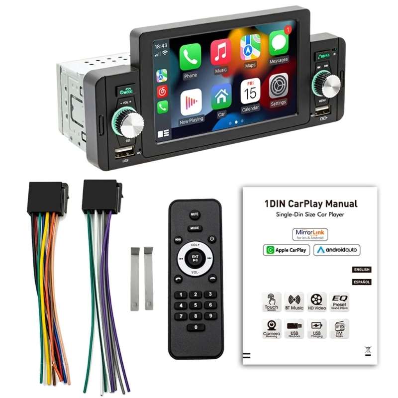 

Auto Stereo-Radio Fm Mp3-Music Usb Bluetooth-compatible Audio-Multimedia Player