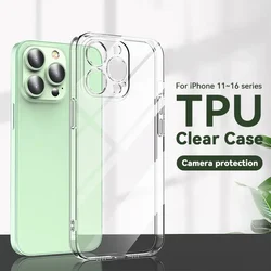 Ultra Thin Clear Silicone Phone Case - Soft Transparent Back Cover for iPhone 13 (Clear Case)