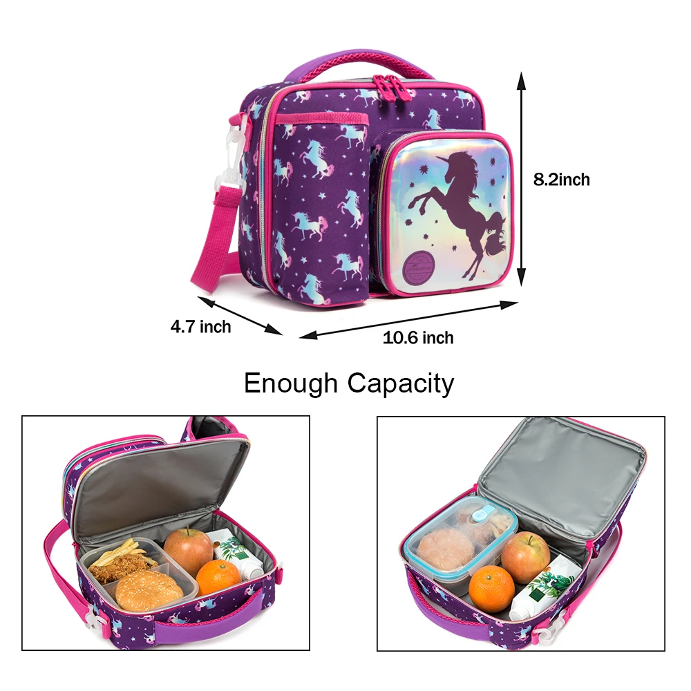 Lunch Box for Kids Cute Space Dinosaur Lunch Bags for Boys with Bottle  Pockets Enough Capacity Lancheira Escolar Infantil 2022 - AliExpress