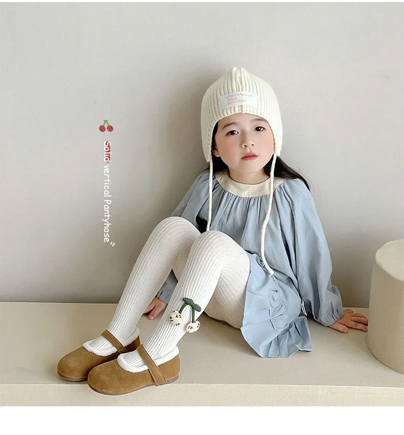 2-8Y Baby Tights Kids Children Stockings Baby Girls Pantyhose Infant Meisjes Kleding for Girl Tights Solid Color Stocking knit tights,girls pantyhose,children stockings