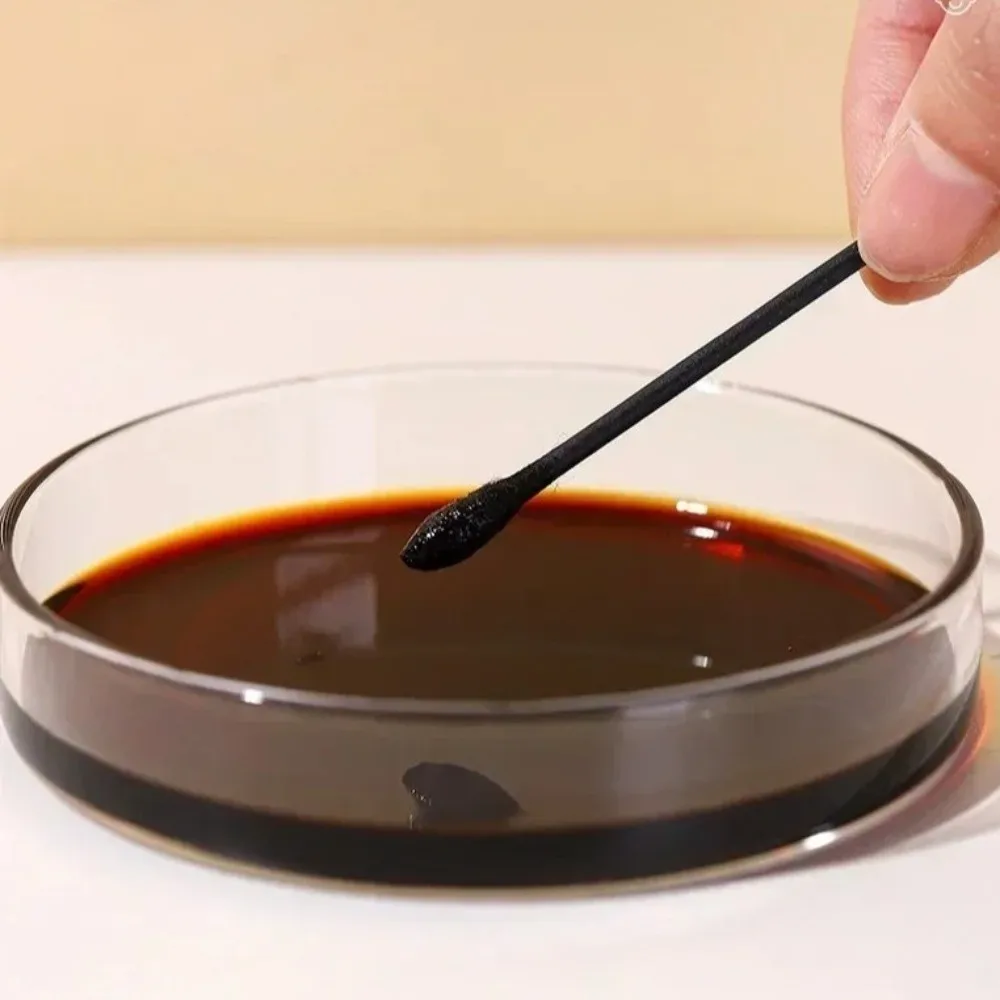 100Pcs New Black Disposable Cotton Swabs Double-Headed Soft Cleaning Cotton Bud Spiral Shape Ear Cleaner Beauty Skin Care Tools