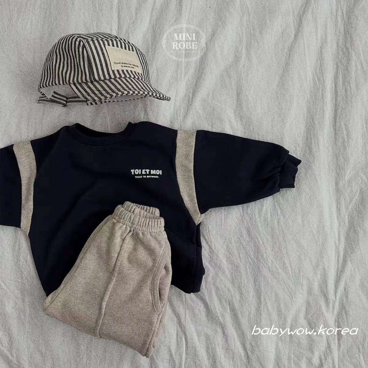 Autumn New Baby Long Sleeve Sweatshirt Cotton Infant Boy Letter Print Casual Sweatshirt Children Loose Pullover Clothes