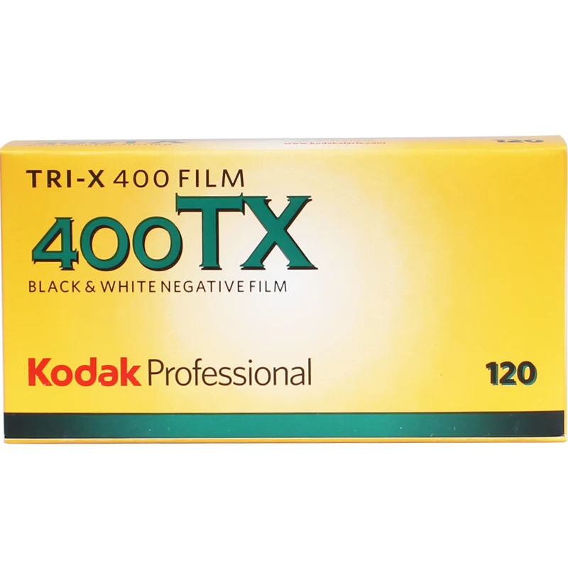Kodak TRI-X 400tx Professional ios 400 120黒と白の負のフィルム1-5ロール (有効期限: 2023)