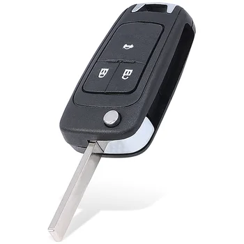 Keyforkess 433MHz ID46 / PCF7952E Chip Keyless- Go Flip Remote Key Fob per Opel/Vauxhall Astra J, Zafira C,Insignia Mokka,Cascada - KEYECU 433MHz ID46 PCF7952E Chip Keyless Go Flip Remote Key Fob per Opel Vauxhall Astra