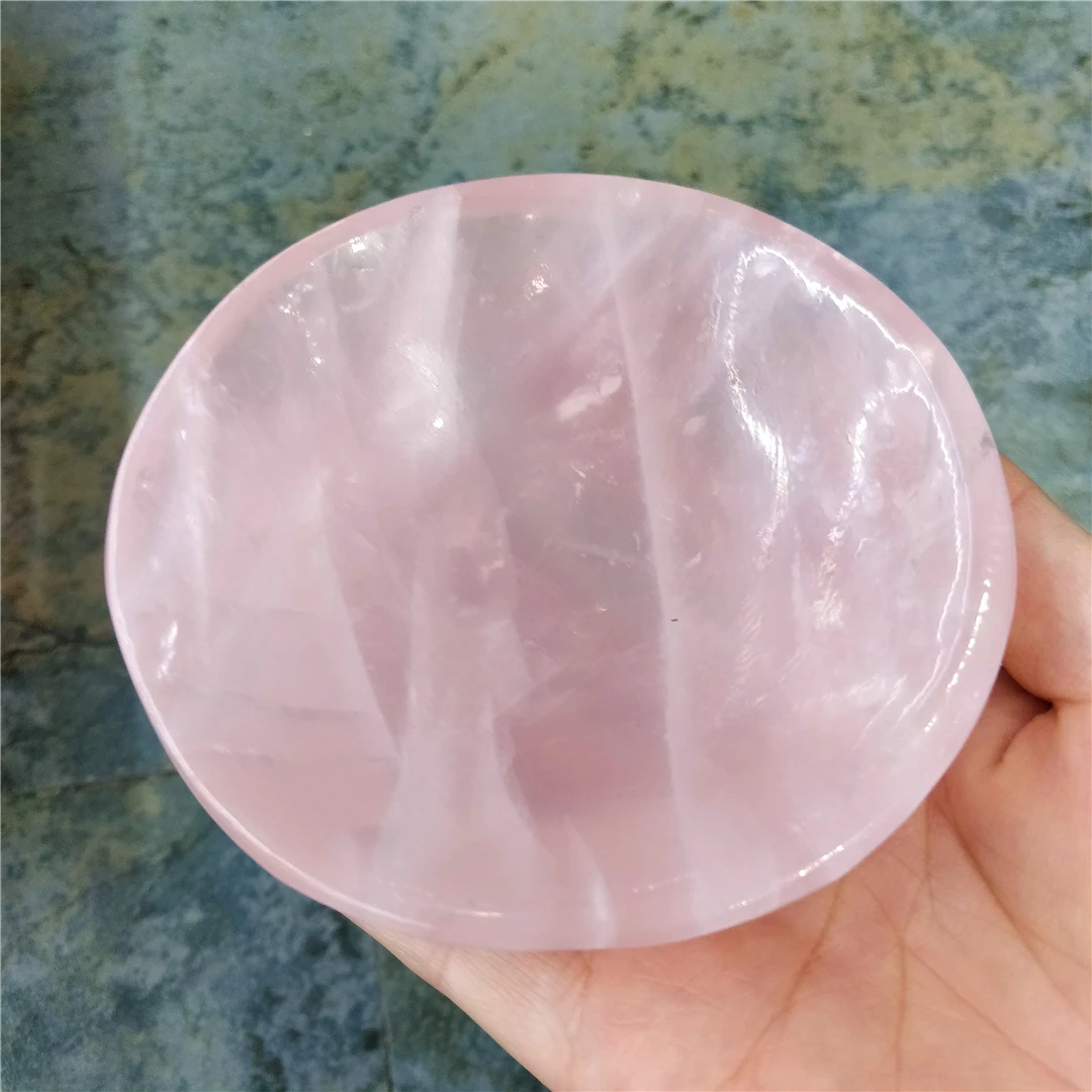 

Фигурка из натурального камня, резные кошачьи ушки из розового кварца, круглые чаши, настольное украшение, подарок на день Святого Валентина, милый Декор для комнаты