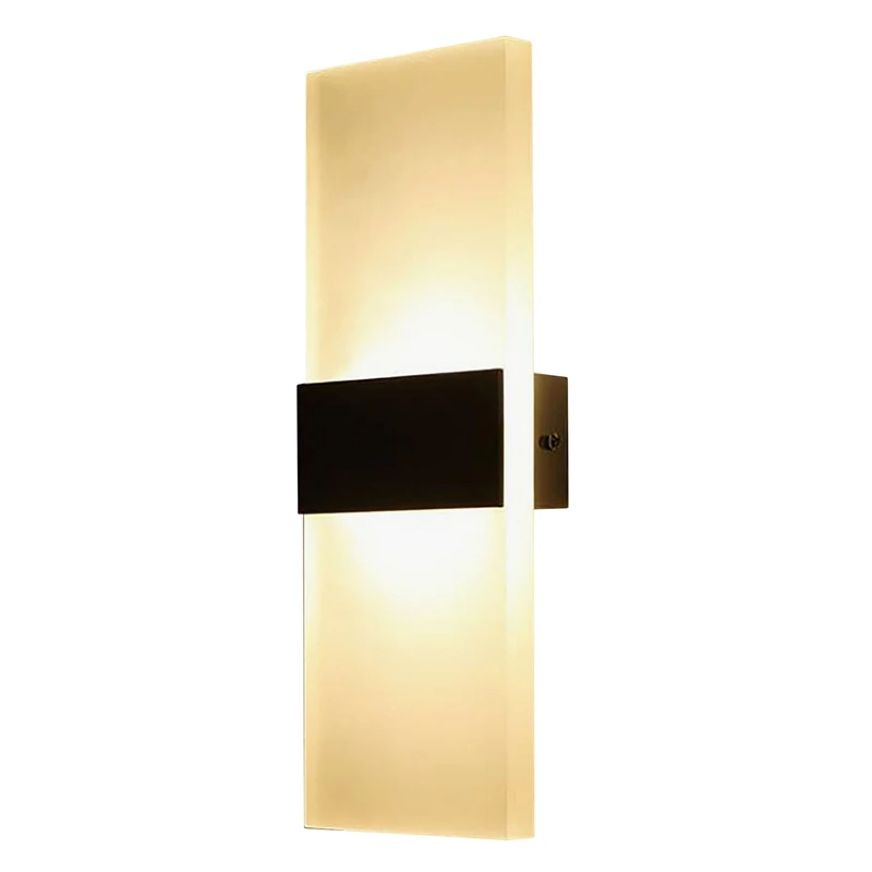 

6W LED Acrylic Wall Sconce Lamp Fixture Modern Decor Wall Sconce Bedroom Hotel Canteen Indoor Wall Lamps