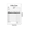 2-Pack Order Receipt Book, 2-Part Small Business Carbon-Free Sales Invoice Book, 5.5 x 8.3 inches 2
