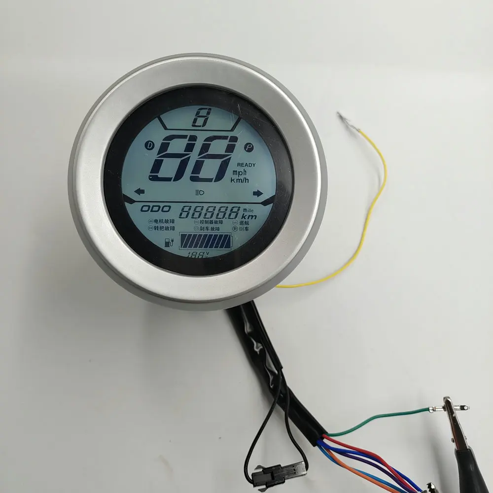 LcdDisplay4872vGaugeSpeedometerForElectricScooterEBMotorcycle