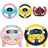 Children Simulation Steering Wheel Toy 360° rotation driving early education machine simulator with Light Sound toys for kids 1