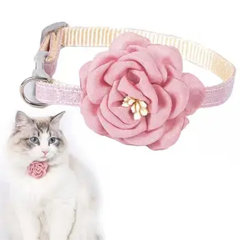 Adjustable Bow Tie for Dogs Beautiful Collar Safety Buckle for Puppies and Cats Pet Accessories Tie Gift  Necklace Puppy