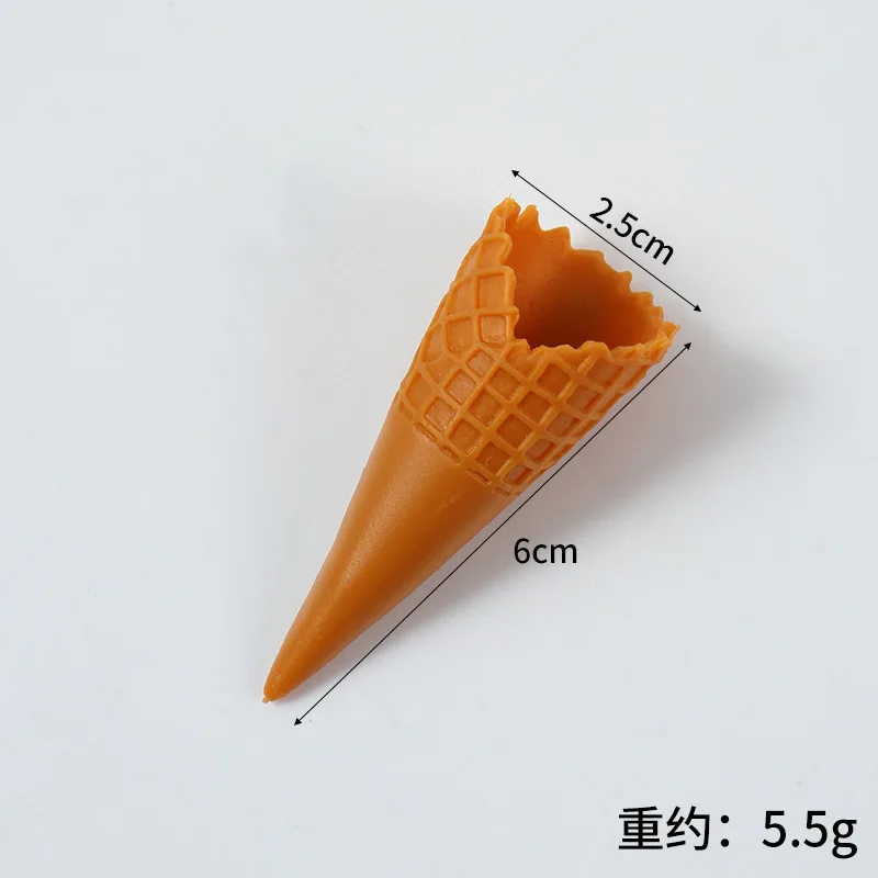 10Pcs Fake Ice Cream Cone Model Simulation Cake Artificial Food for Dessert Shop Window Display Props Party Decor Kids Toy