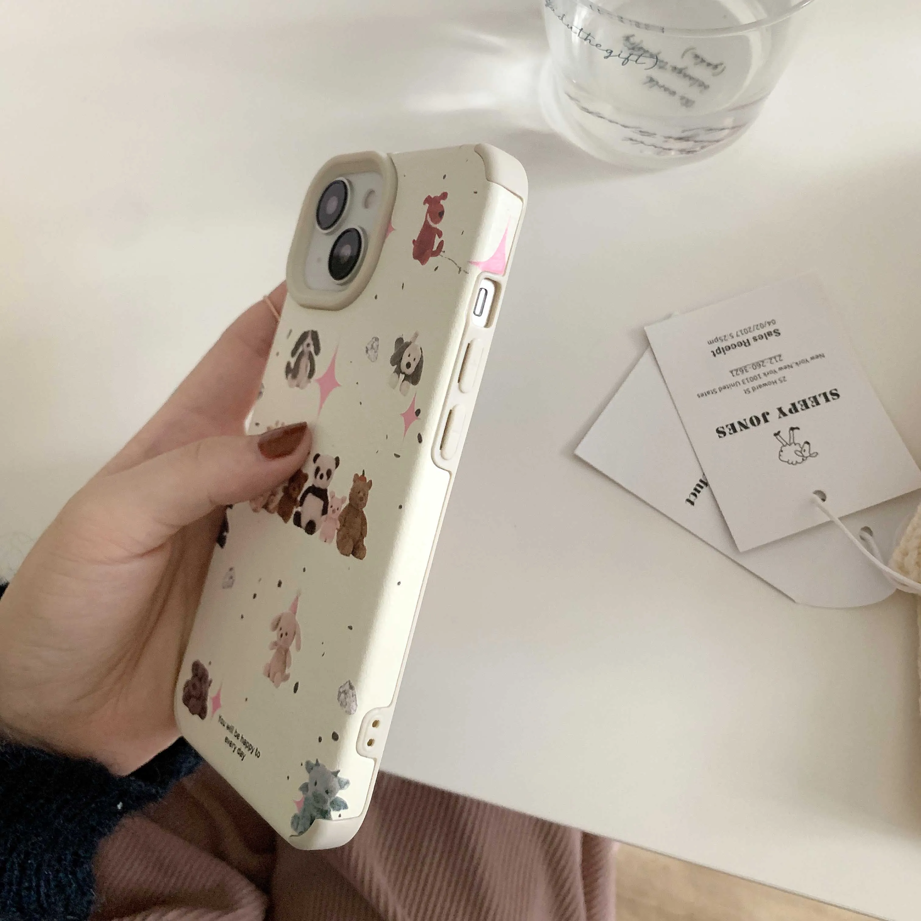 Cartoon Dog Bear iPhone Case
