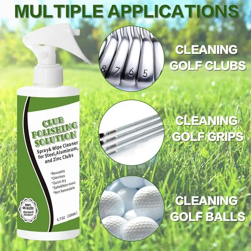 Golf Club Polish Club Cleaner And Scratch Remover Solution Safe