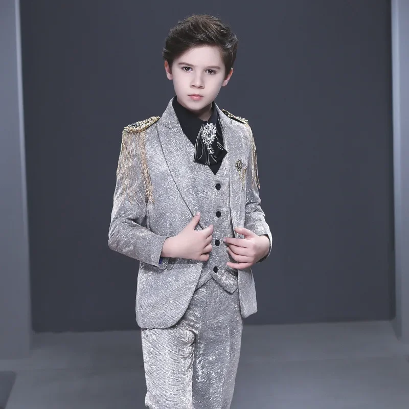 

Children's handsome British boy's dress, piano performance suit, model runway fashion suit, host's suit boys suits for weddings