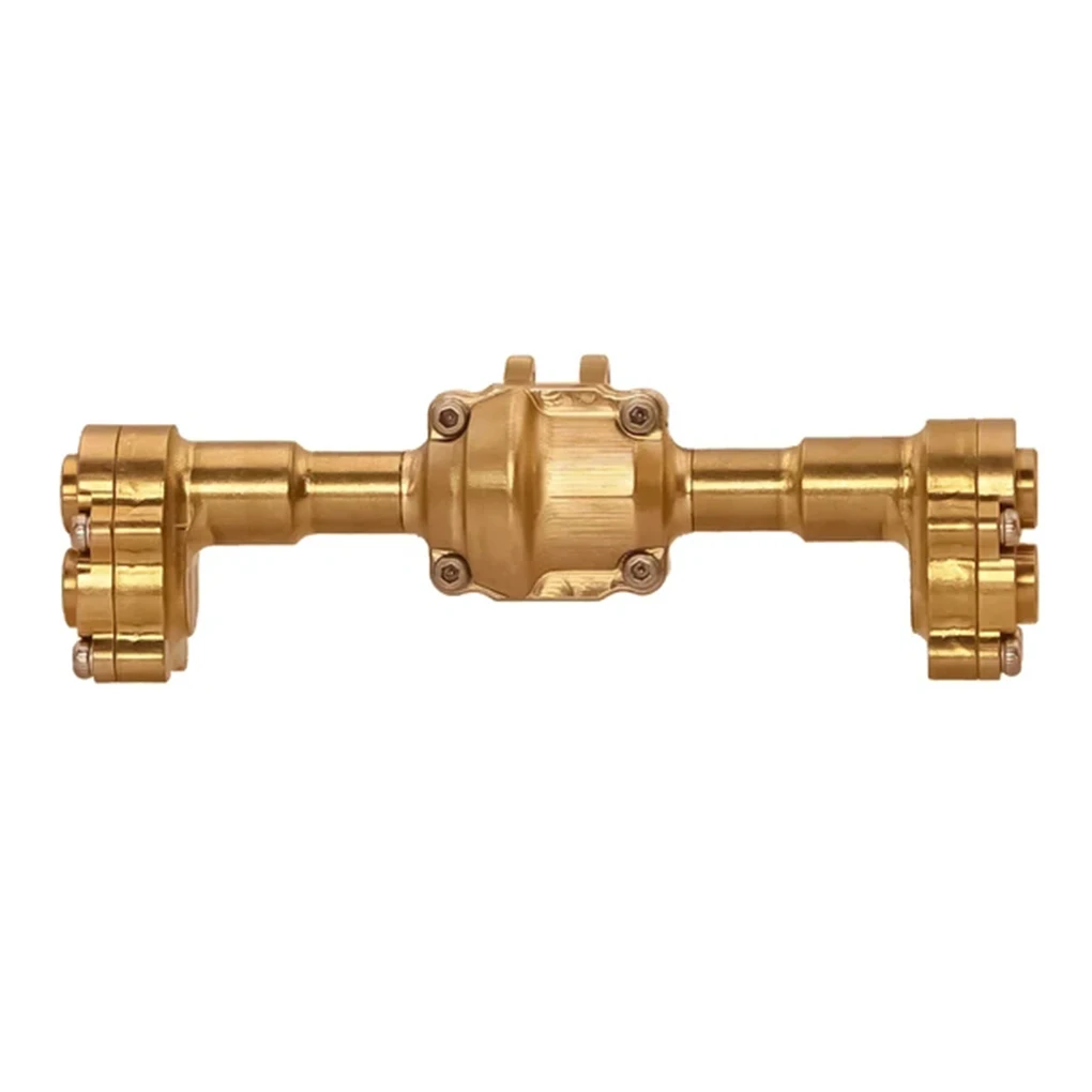 

1/24 латунь модернизированная задняя ось корпуса для FMS FCX18 FCX24 радиоуправляемая часть автомобиля аксессуары для радиоуправляемых автомобилей запасные части обновленная часть золотистого цвета