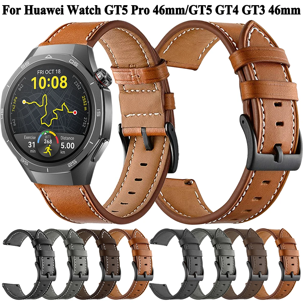 22mm Soft Synthetic Leather Watch Strap - Premium Wristband Replacement