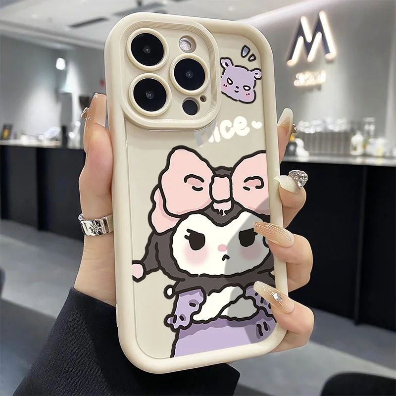 My Melody Kuromi Cartoon Case for iPhone 16 Pro Max 15 Plus 14 13