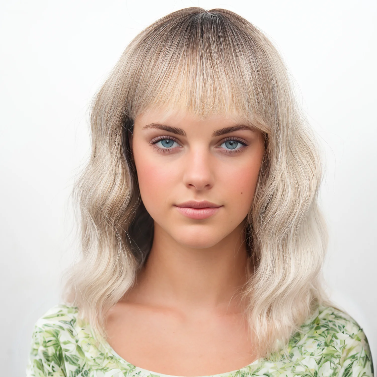 

Women's wigs European and American wigs Chemical fiber high temperature silk water wavy long curly hair
